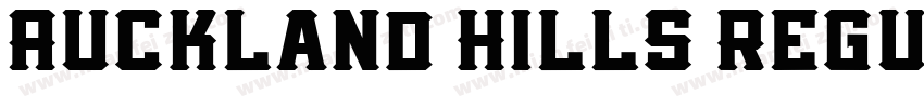 Auckland Hills Regul字体转换